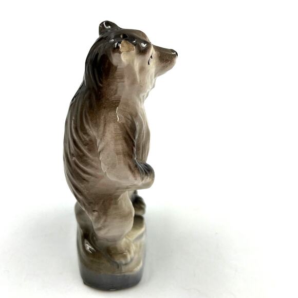 Antique Vintage Glen Oak Park Zoo Porcelain Bear Japan Made MCM CHIPPED Ear - Picture 8 of 9